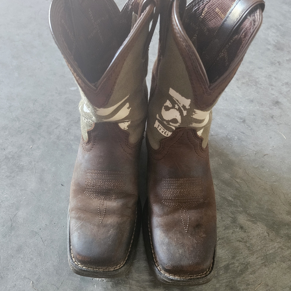 Durango Brown Kids Western Boots